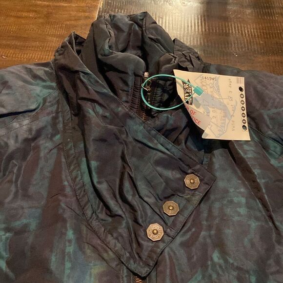 Vintage Dark green metallic ski jacket size 12 - Picture 5 of 12